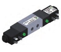 VALVULA duplo SOLENOIDE 5/3 VIAS CF - CONEXÃO 1/4 - BOBINA 24V
